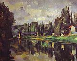 Paul Cezanne The Banks of the Marne painting